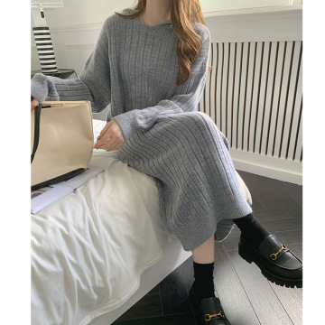 Hooded Oversized Pullover Sweater Dresses