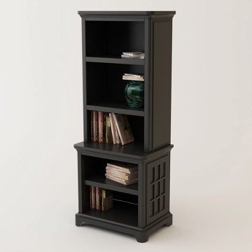 Libreria decorativa di lusso nero