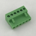 Bloques de terminales conectables hembra verde de paso de 3.96MM