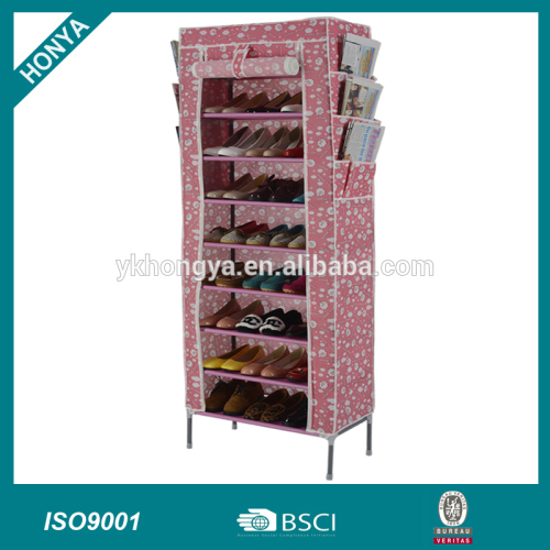 Hot Selling 10 tiers non-woven fabric Shoe cabinet