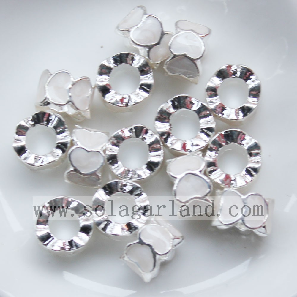 Heart Chunky Metal Beads