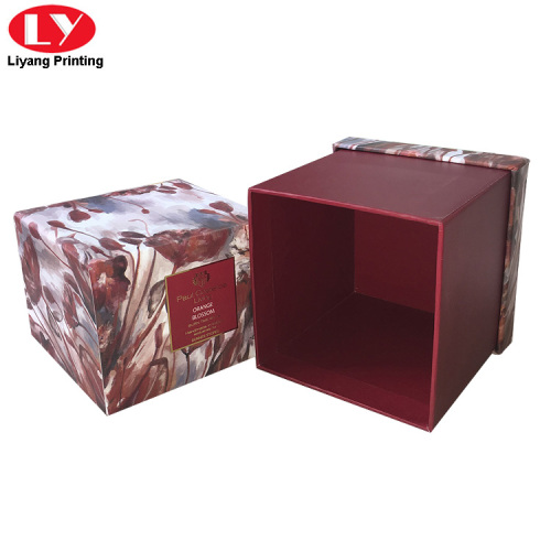 Colorful Square Paperboard Rigid Candle Gift Box