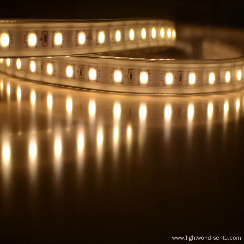 Super Bright AC120V 240V Flexible LED Strip Tape