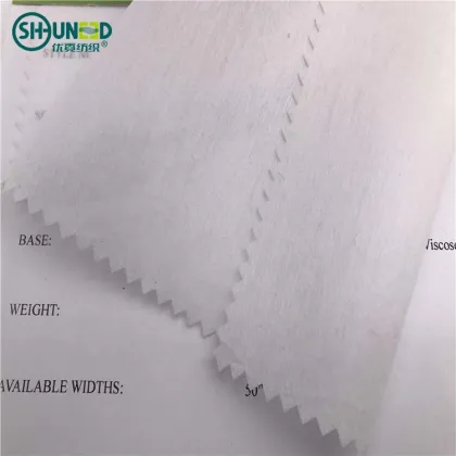 Polyester Viscose Chemical Bond Nonwoven Interlining Fabric for Embroidery Backing