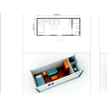 Prefabricated الحديثة يضم مكتب الجاهزة حاوية 20 قدما