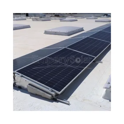 East-West Solar Panel Ground Mount Rack System for Flat Roofs