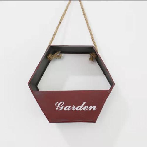 Creative hanging basket wall hanging bucket