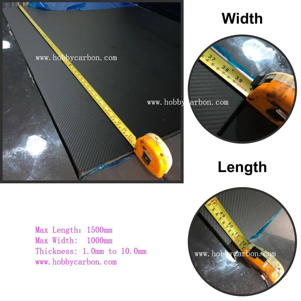 Large carbon fiber plate