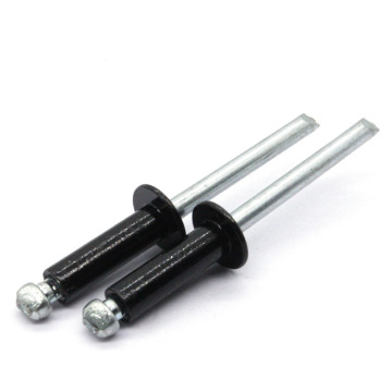 Zhixin Black Painted Aluminum Steel Pop Rivet with Domed Head and Open Type
