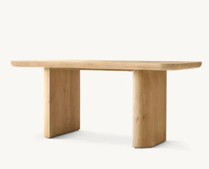 Modern Midcentury Minimalist Oak Wood Oslo Office Desk