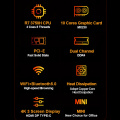 Xcy amd ryzen7 3750h ddr4 mini pc