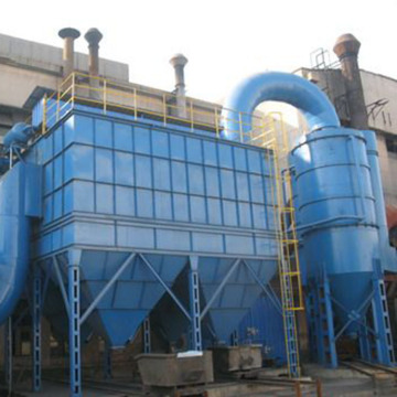 Rotary back blow bag type dust collector