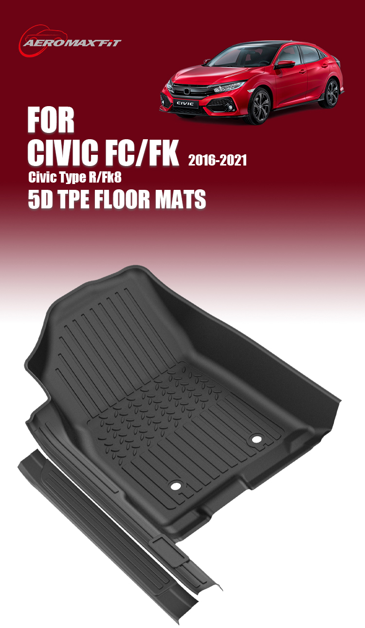 2016-2021 Civic FC floor mats1 (1)