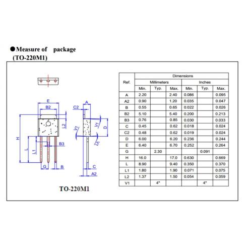 High ability of current shock resistance BT152-500RT TO-220 SCR