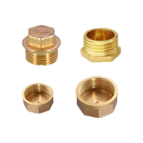 Customized female forged brass valve parts caps