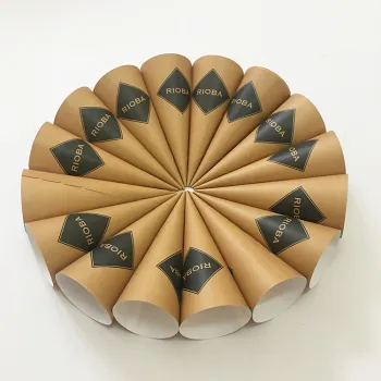 11cm Kraft Paper Cone Sleeve for Ice Cream Packaging