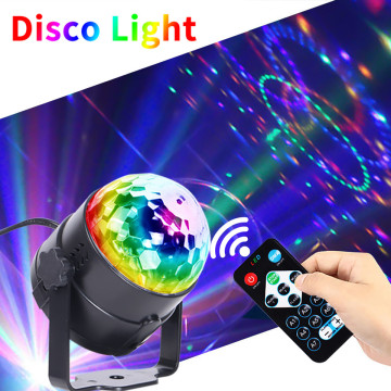 Rotating Disco Ball DJ Party Lights 3W 3 LED RGB
