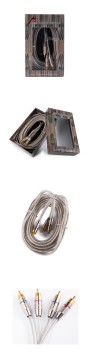hot sale 5m Gray audio video RCA cable