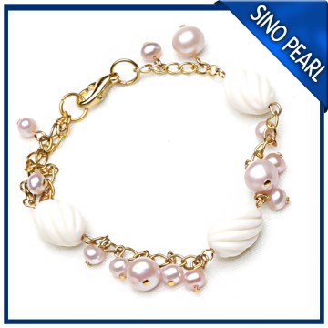 AA 4-5/7-8MM latest design China freshwater pearl bracelet PB003