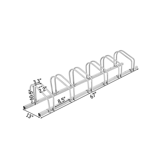 Support de rangement réglable pour parking au sol à 6 vélos