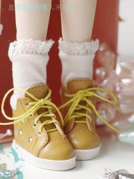 Male White/Black/Brown/Yellow Leisure Shoes for MSD Doll