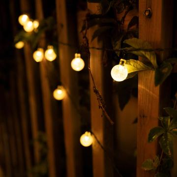 Solar-Powered RGB LED String Lights - 12V Waterproof Holiday Lighting