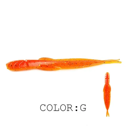 FJORD Hot Sale 78mm Leech Lures - 20pcs per Bag Soft Plastic Bass Bait