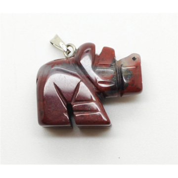 Rhombus Shape Red Jasper pendant