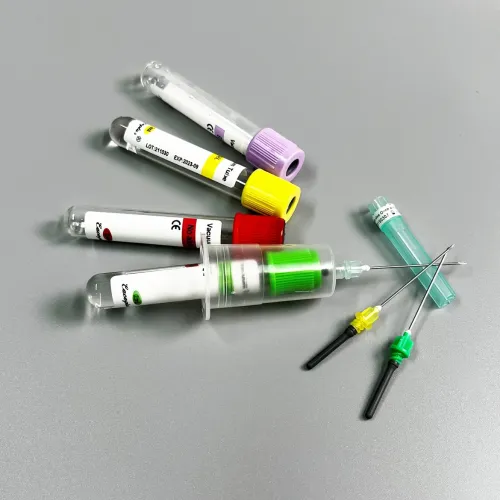 Aguja y tubo de extracción de sangre al vacío desechables para uso médico