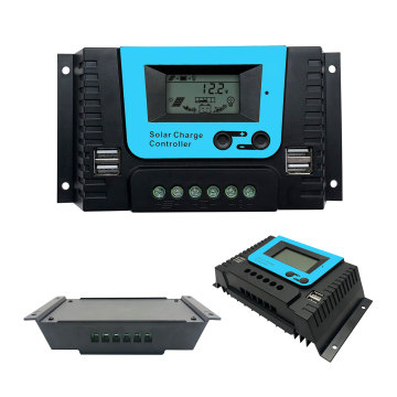 10A to 30A Solar Charge Controller: 12V/24V/36V/48V PWM Regulator with Intelligent LCD Display and Adjustable Settings