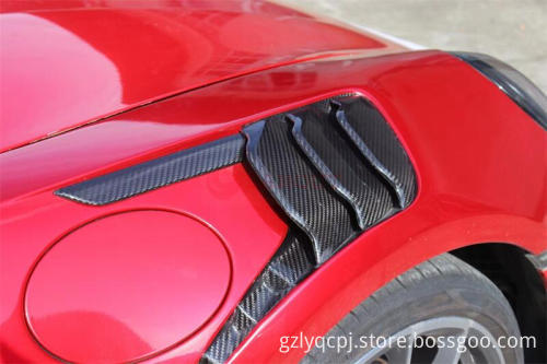 GT3rs Style Dry Carbon Fiber Perforated Leaf Plate for Porsche 911 (992) 2018-2022