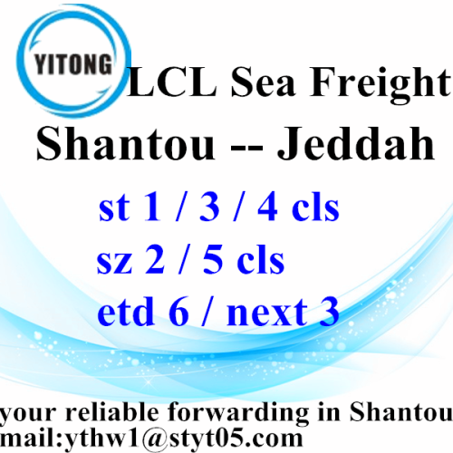 From Shantou to Jeddah Ocean Freight Shipping Agent