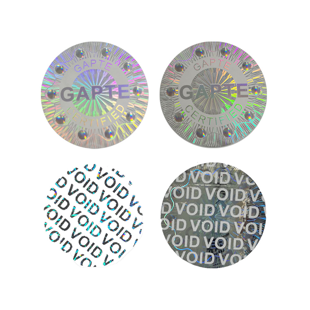 Waterproof QR code void sticker