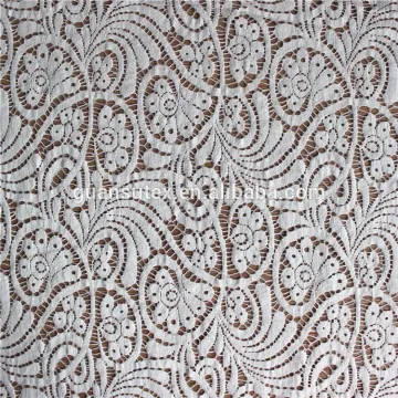 off-white cotton nylon blend lace, cheap lace fabric in top quality