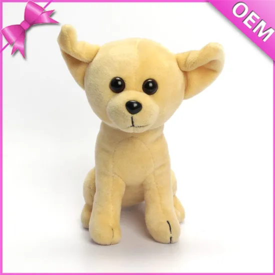 China Supplier Direct Wholesale Pet Plush Toy mini Toy Dog yellow stuffed