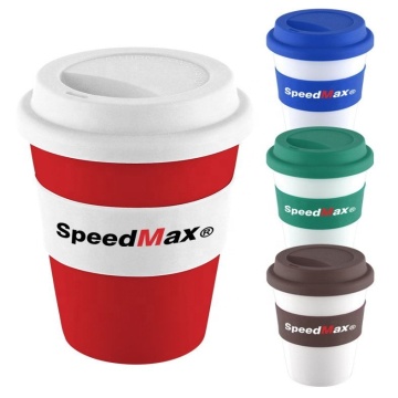 BPA-Free Durable 12 oz Plastic Coffee Cup with Custom Logo for Promotion