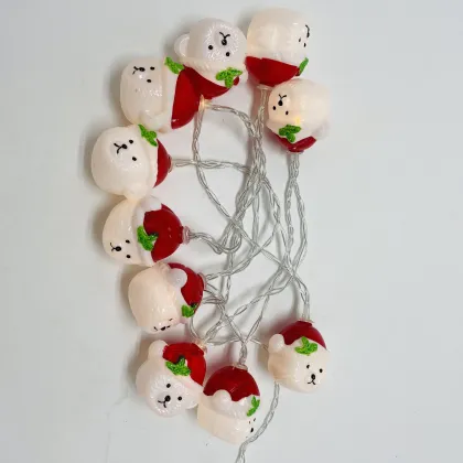 Tengyuan 10 LED Novelty Christmas Teddy Bear Lights String