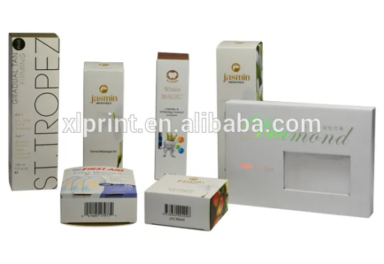 soft paper box white color for makeup