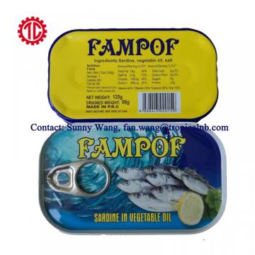 Can Packed Canned Sardine Fish