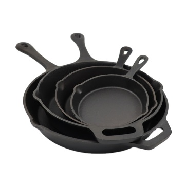Modern Design Cast Iron Nonstick Grill Skillet for Kitchen & Restaurant Cooking