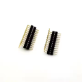 Encabezado de lanzamiento de 1.0 mm ángulo recto con doble contacto