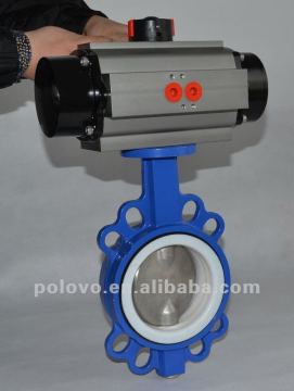 d671x cast iron body pneumatic butterfly valve