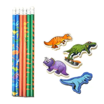 Boys Novelty Stationery Set: Explore Fun with Animal Pencil and Eraser Kit