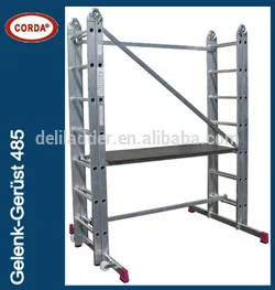 folding ladder structure and feature aluminuim scaffold combination ladder