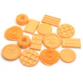 En gros Biscuits Beurre Biscuits Résine Cabochon Dos Plat Simulation Perles De Nourriture Enfants DIY Jouet Décor Chambre Décoration