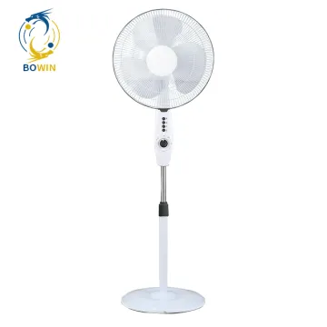 2023 High-Quality 16 Inch Stand Fan with 3 Speeds and ABS Body