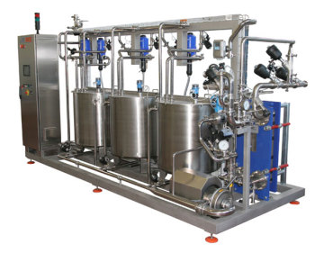 Automatic Stainless Steel Milk and Juice CIP Cleaning System