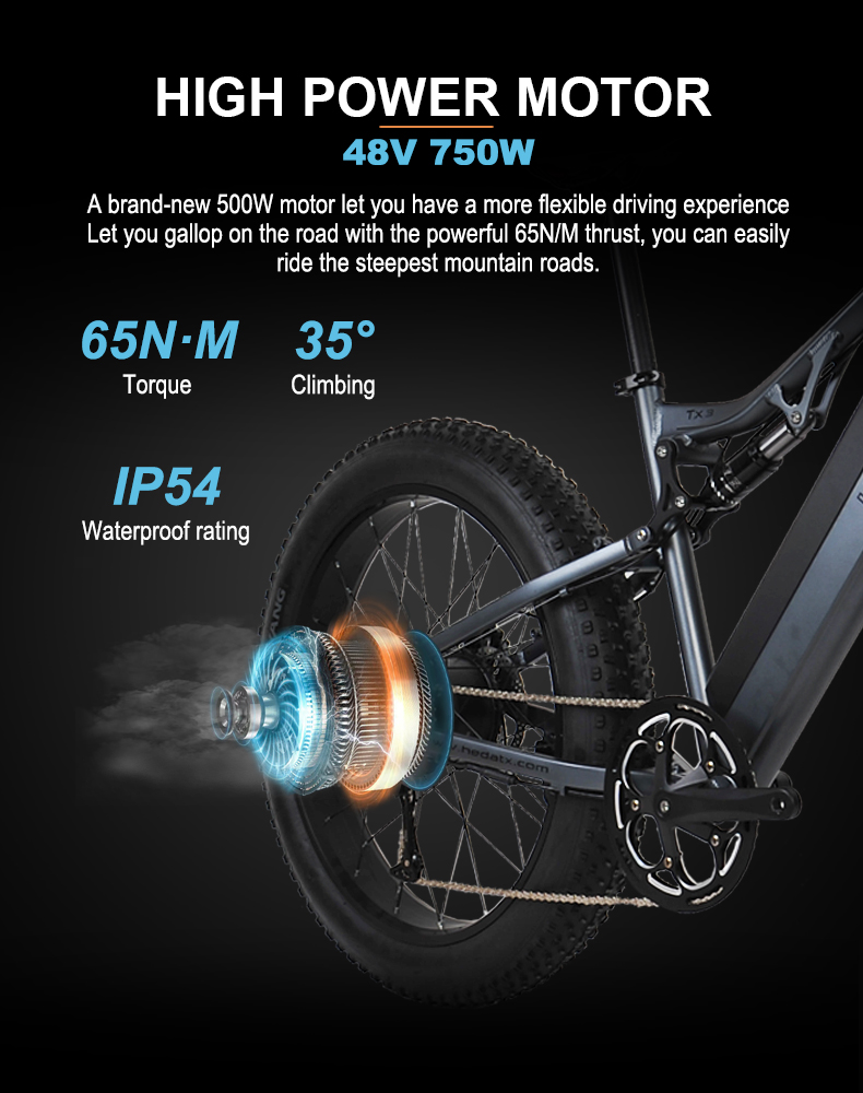 Brushless Motor Electric Fat Tire Bike