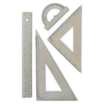 China Manufacture Math Geometry Tool Rule Set - Customized PS 4 Pcs 12 Inch Plastic Ruler Set