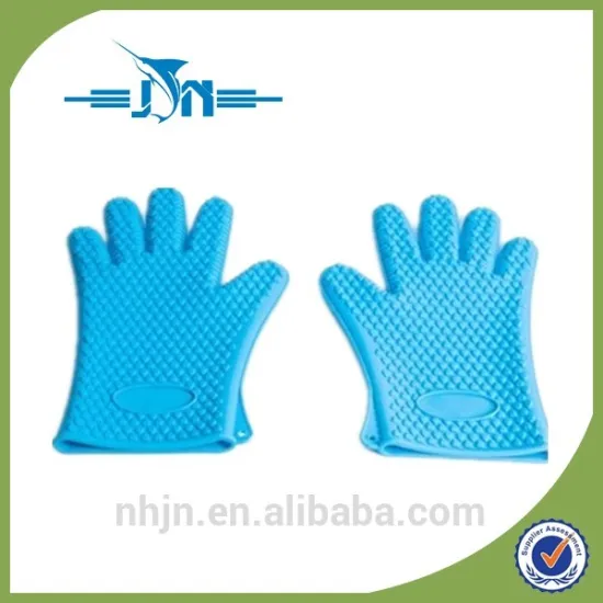 Best Selling Products Heat Resistant Bbq Silicone Gloves With 5 Fingers